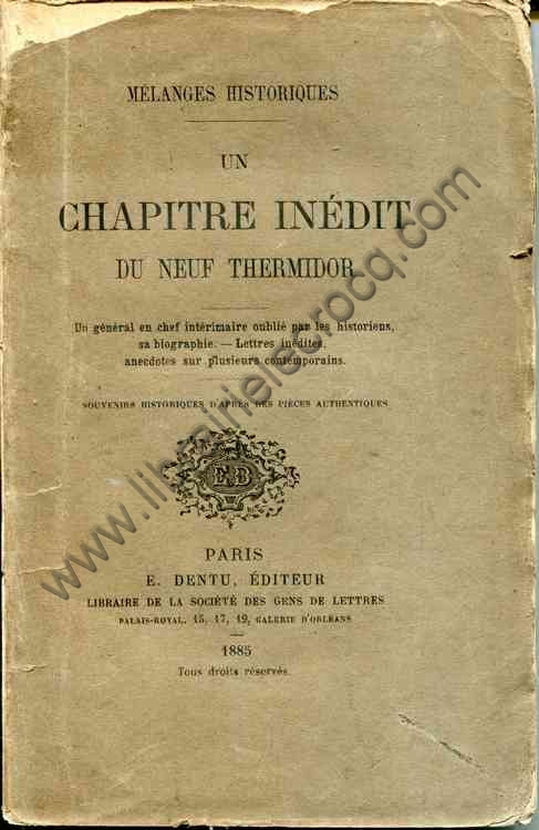 ANONYME (DUFRENOY Gratien) , Un chapitre inédit du ... ANONYME (DUFRENOY Gratien) , Un chapitre inédit du ...